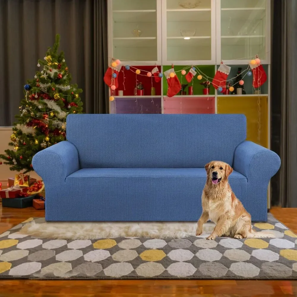 Stretch Loveseat Sofa Cover, for 2 Cushion Couch (Medium 55-78